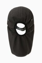 BRUSHED NYLON SUNSHADE CAP,CHARCOAL, small image number 1