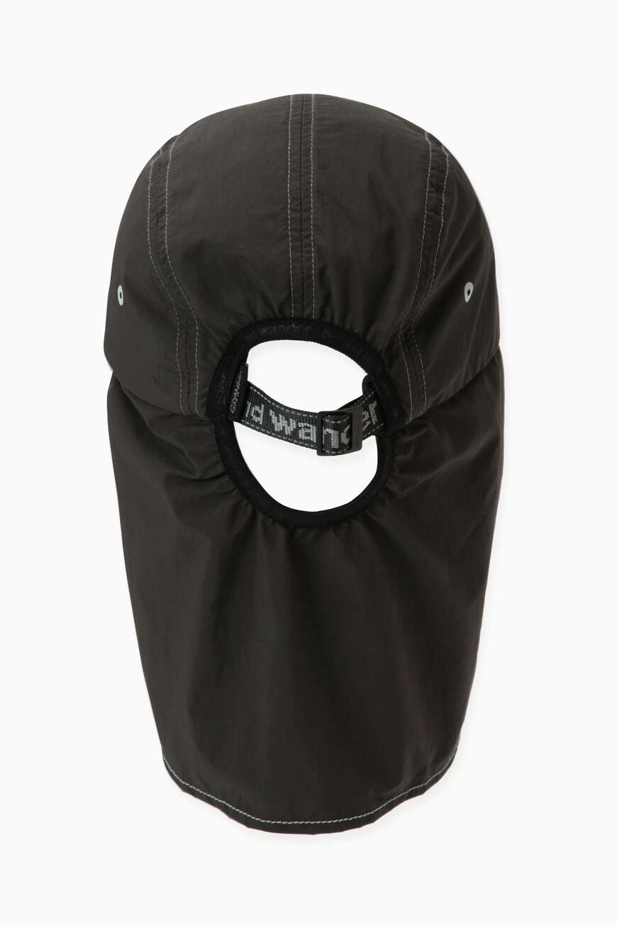 BRUSHED NYLON SUNSHADE CAP,CHARCOAL, large image number 1