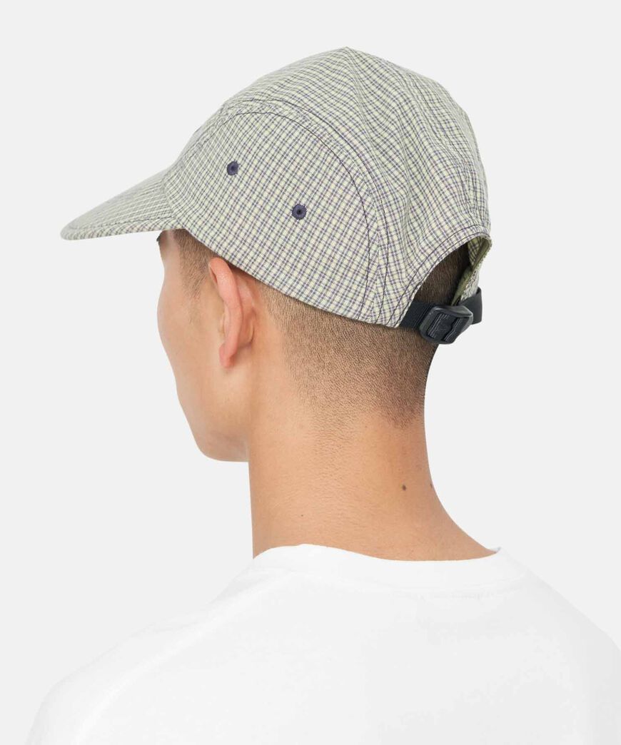 CHECKERED LONG BILL CAP,SIERRA CHECK NAVY, large image number 3