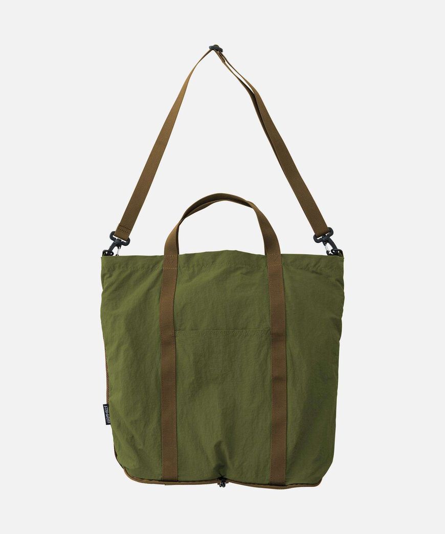 NYLON PACKABLE EXPLORER TOTE,OLIVE, large image number 0