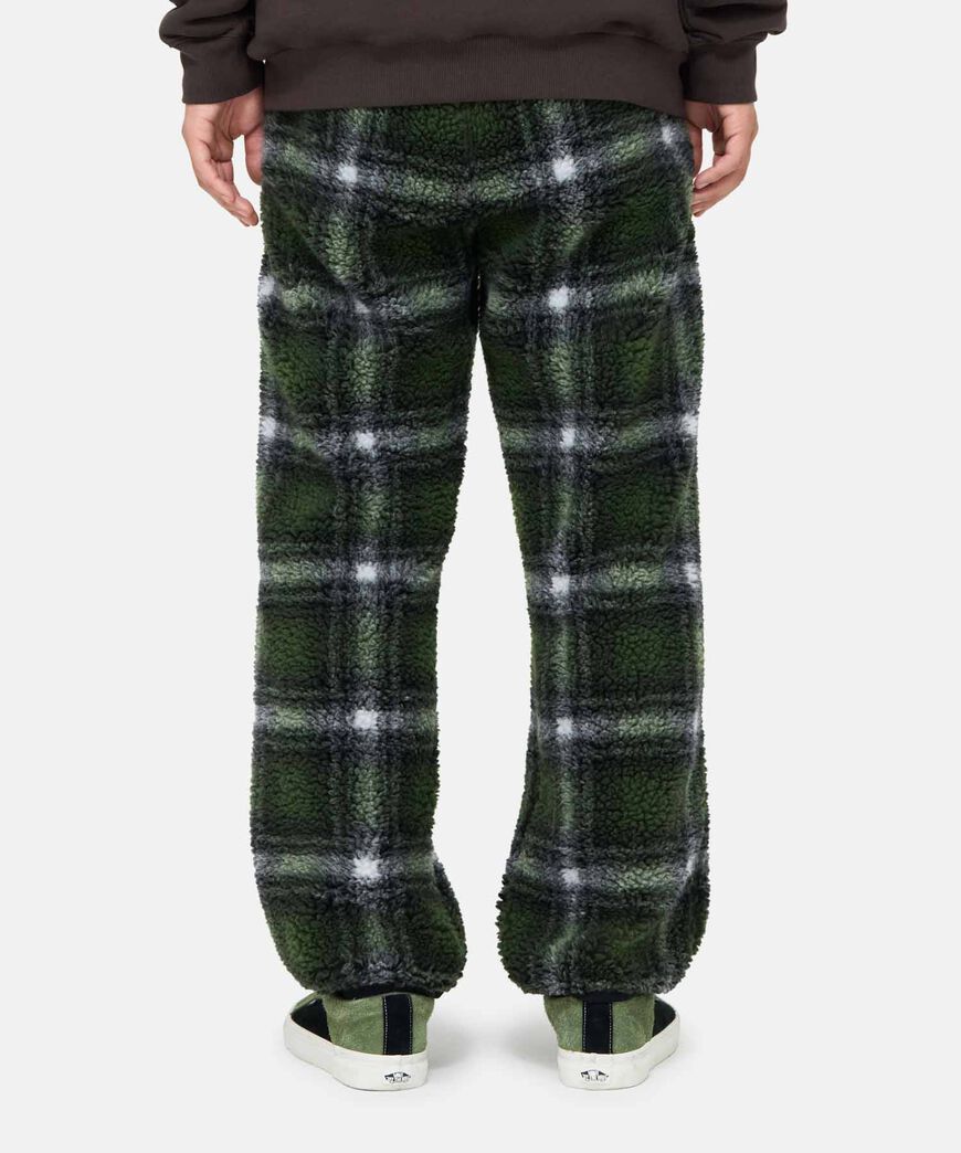 SHADOW PLAID SHERPA PANT,OLIVE SHADOW PLAID, large image number 6