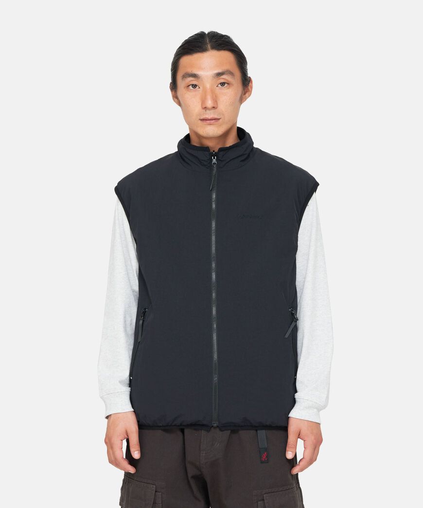 REVERSIBLE FLEECE VEST,BLACK, large image number 3