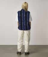 RIPPLE SHERPA VEST,NAVY RIPPLE, small image number 4