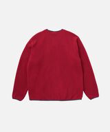 FLEECE CARDIGAN ZIP-UP,DEEP MAROON, small image number 1