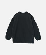 FLEECE RAGLAN CREW,BLACK, small image number 1