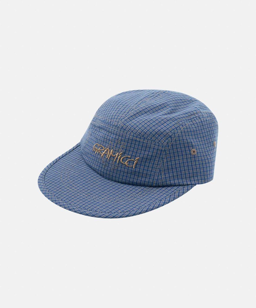 CHECKERED LONG BILL CAP,SIERRA CHECK NAVY, large image number 0
