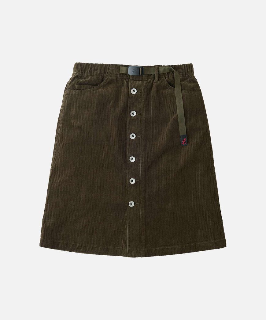 BUTTONED DOWN MIDI SKIRT,OLIVE, large image number 0