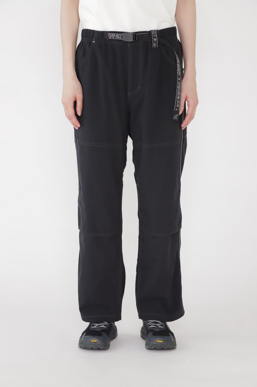 NYLON DOUBLE KNEE PANT,BLACK, large image number 8