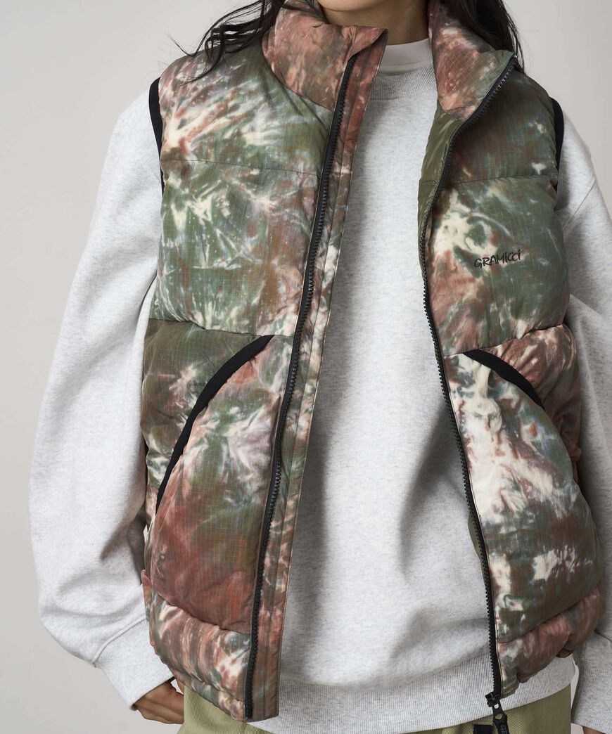 DOWN PUFFER VEST,TIE DYE, large image number 6