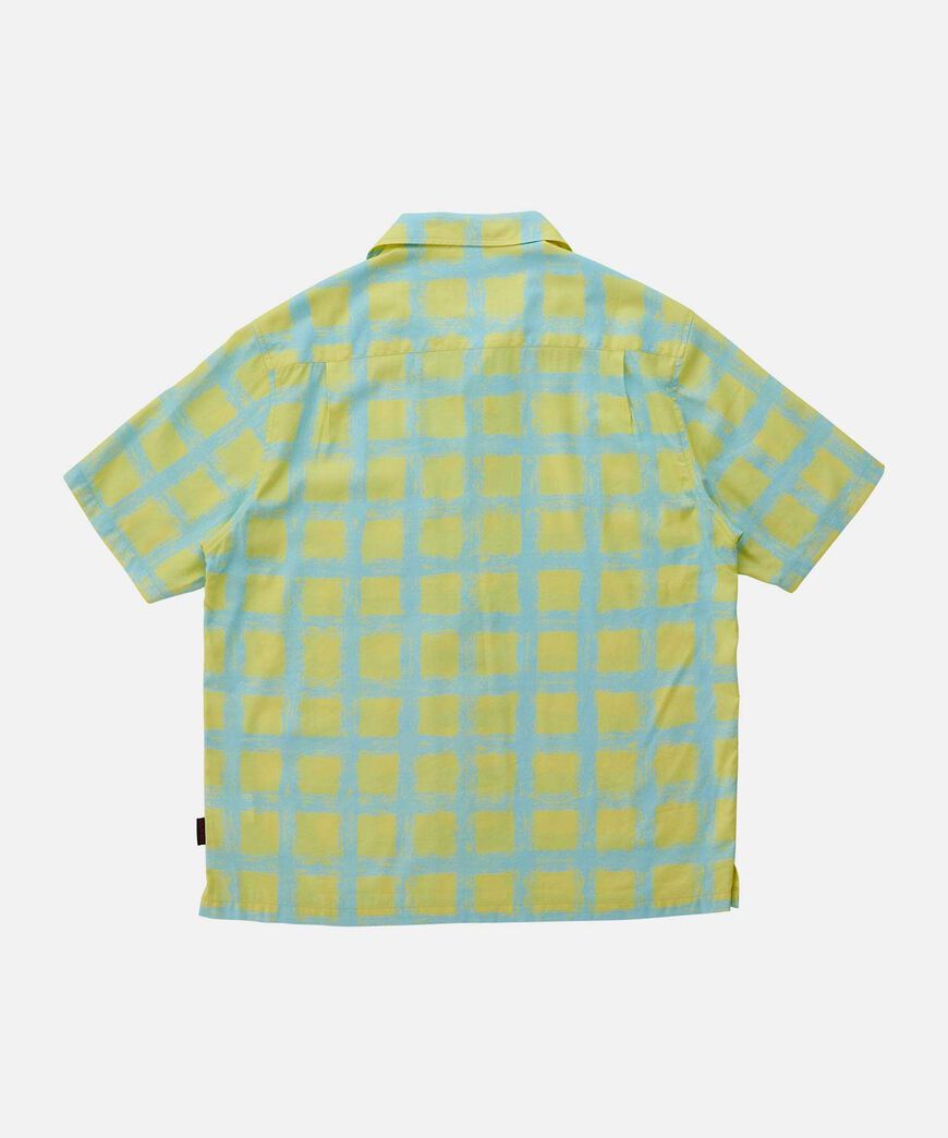 CHECKERD RAYON SHIRT,GLOW, large image number 1