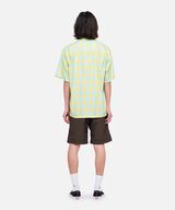 CHECKERD RAYON SHIRT,GLOW, small image number 4