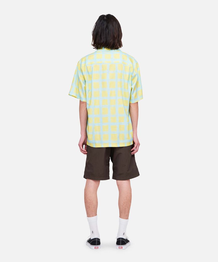 CHECKERD RAYON SHIRT,GLOW, large image number 4