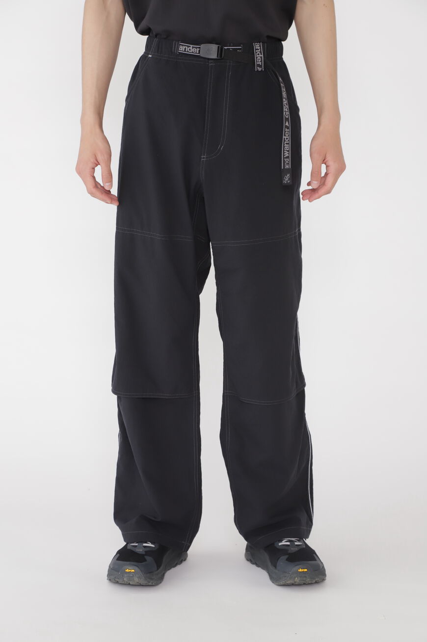 NYLON DOUBLE KNEE PANT,BLACK, large image number 5