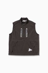 BRUSHED NYLON VEST,CHARCOAL, small image number 0