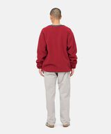 FLEECE CARDIGAN ZIP-UP,DEEP MAROON, small image number 4