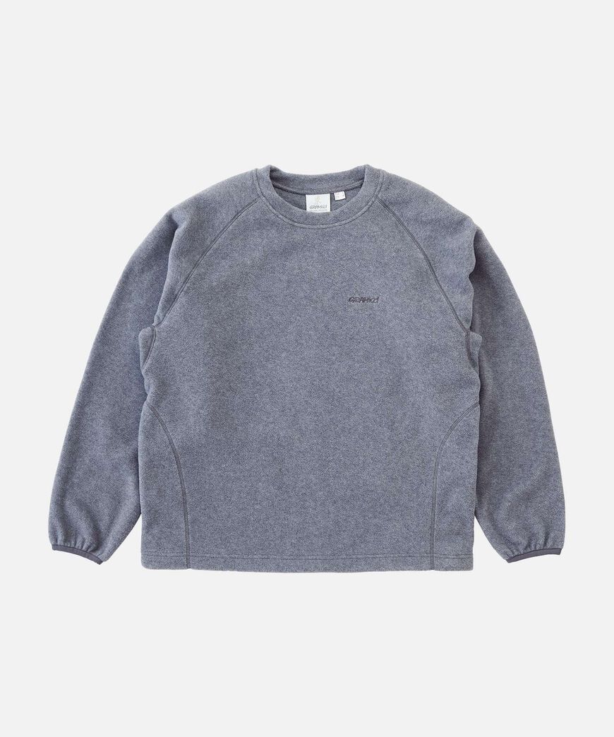THERMAL FLEECE CREW,HEATHER GREY, large image number 0