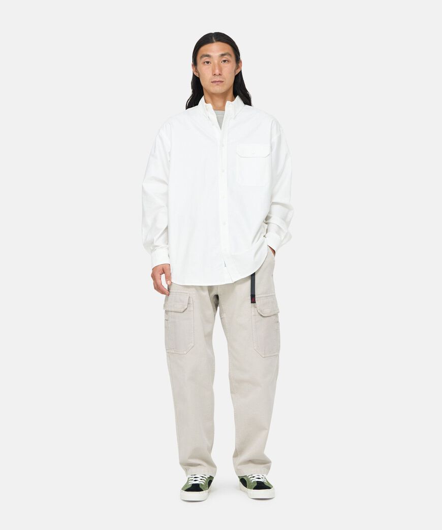 OXFORD BUTTON DOWN STANCE SHIRT,WHITE, large image number 3