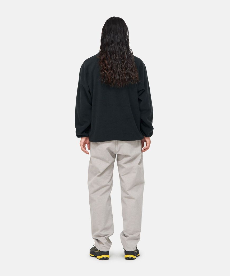 FLEECE RAGLAN CREW,BLACK, large image number 3