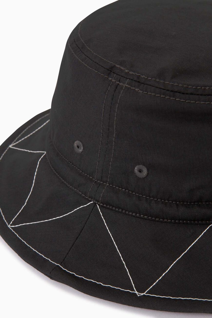 ZIGZAG STITCH HAT,BLACK, large image number 5