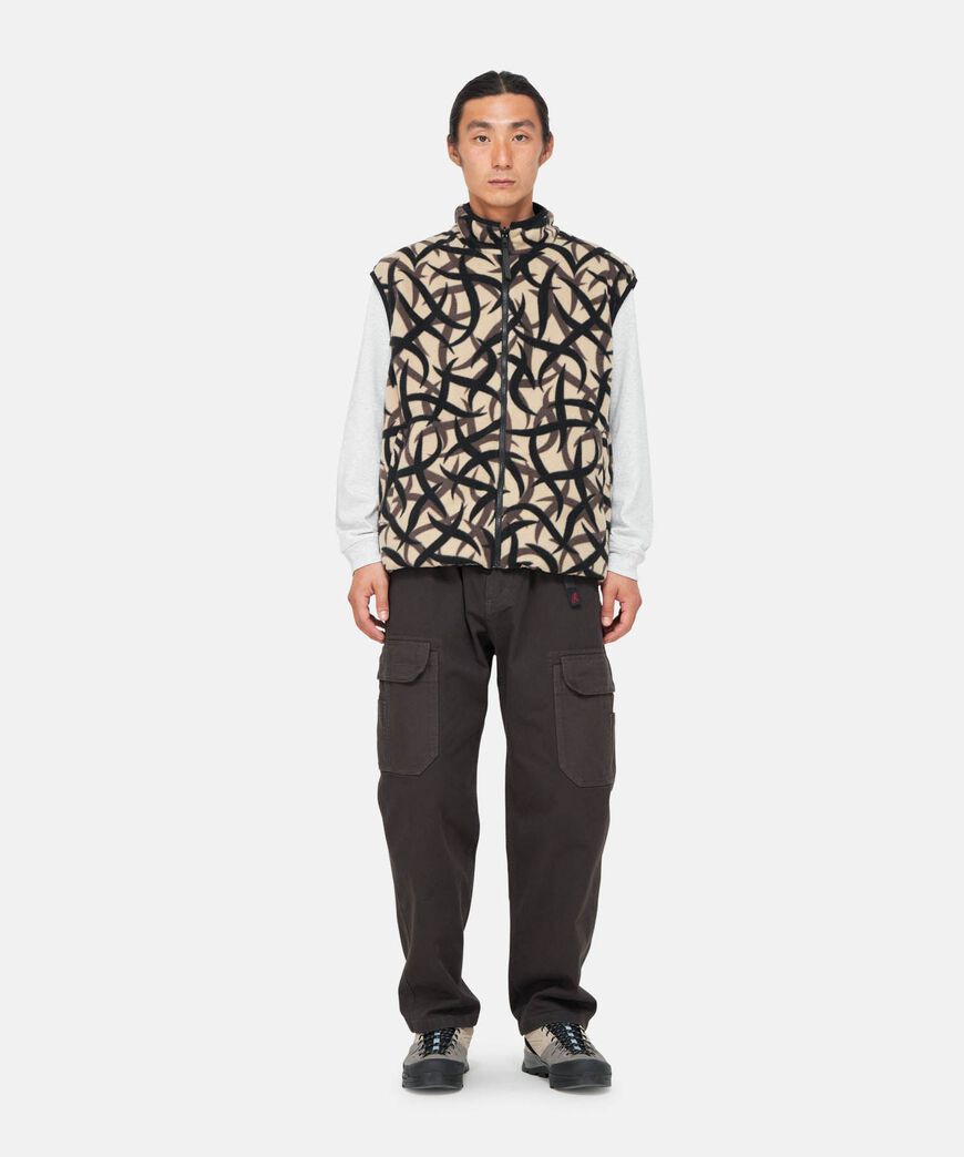 REVERSIBLE FLEECE VEST,BLACK, large image number 11