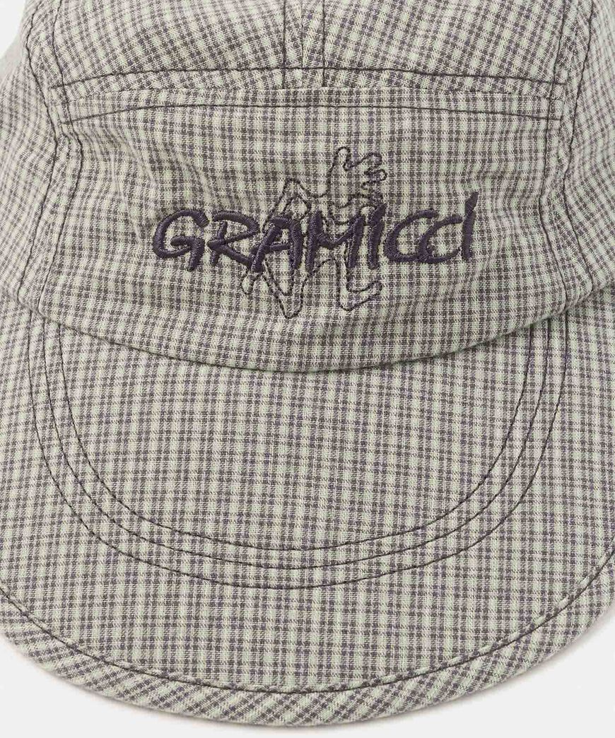 CHECKERED LONG BILL CAP,SIERRA CHECK NAVY, large image number 6