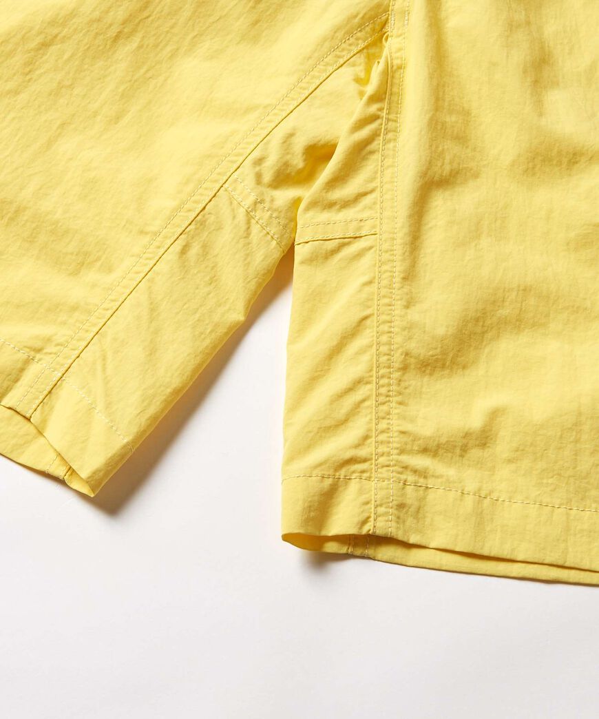 NYLON LOOSE SHORT,DEEP OLIVE, large image number 4