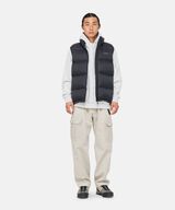 DOWN PUFFER VEST,DARK BROWN, small image number 2