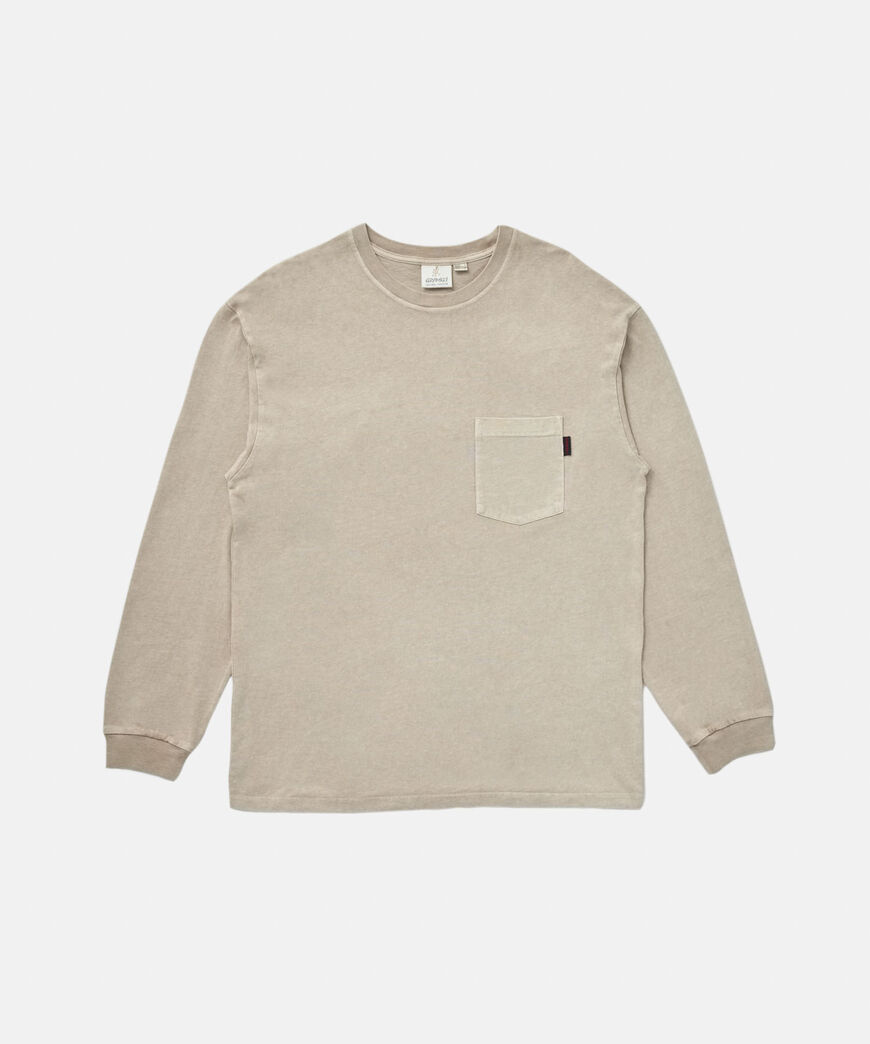 L/S POCKET TEE,LIGHT BEIGE, large image number 0