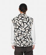 REVERSIBLE FLEECE VEST,BLACK, small image number 9