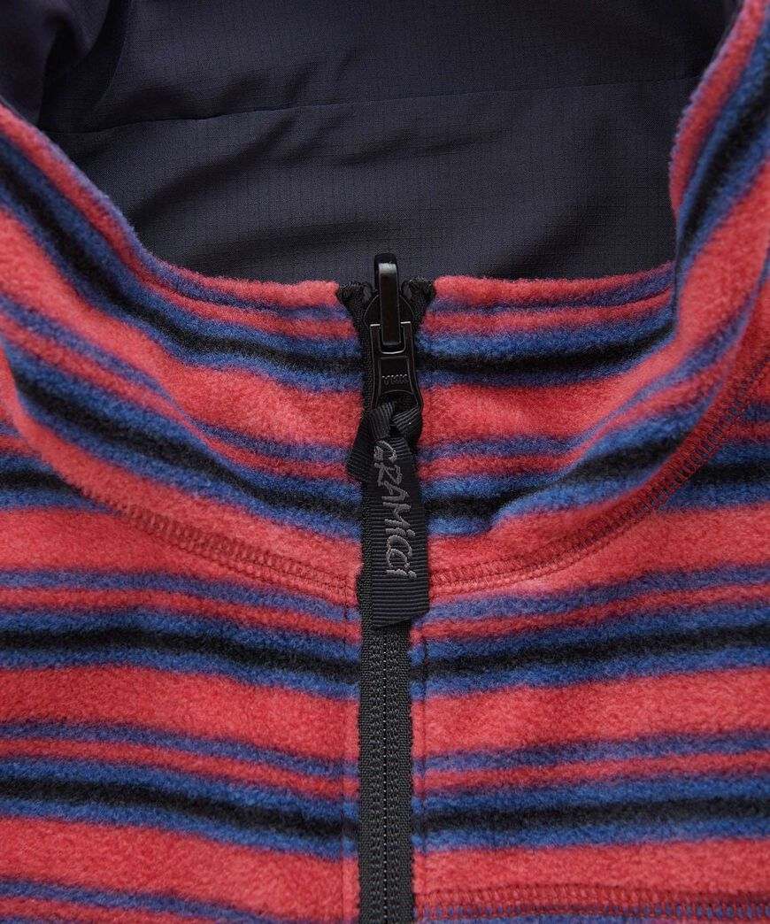THERMAL FLEECE REVERSIBLE VEST,BERRY STRIPE, large image number 9