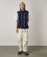 RIPPLE SHERPA VEST,NAVY RIPPLE, small image number 2