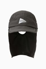BRUSHED NYLON SUNSHADE CAP,CHARCOAL, small image number 2