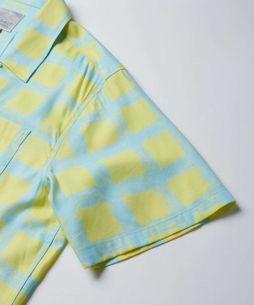 CHECKERD RAYON SHIRT,GLOW, large image number 11