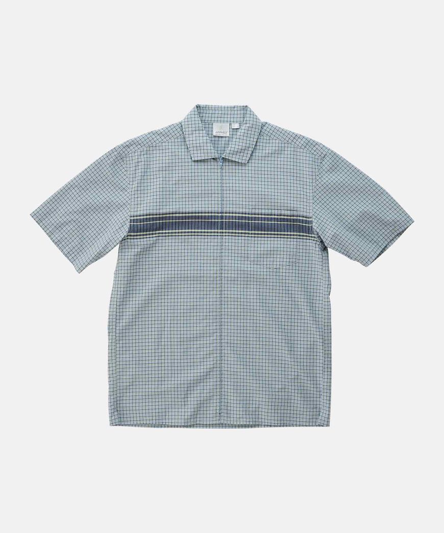 ZIP UP WAVE SHIRT,PACIFIC PLAID, large image number 0