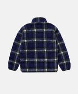 SHADOW PLAID SHERPA JACKET,PURPLE SHADOW PLAID, small image number 1
