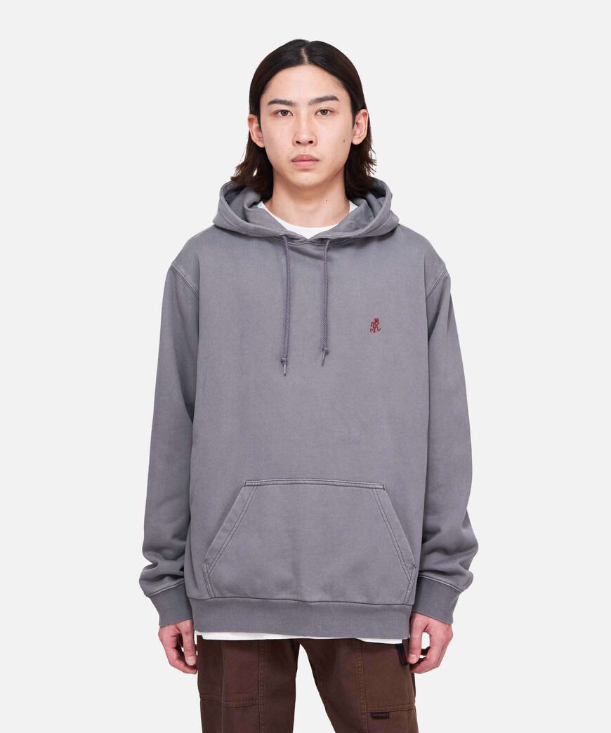 ONE POINT HOODED SWEATSHIRT,CHARCOAL PIGMENT, large image number 5