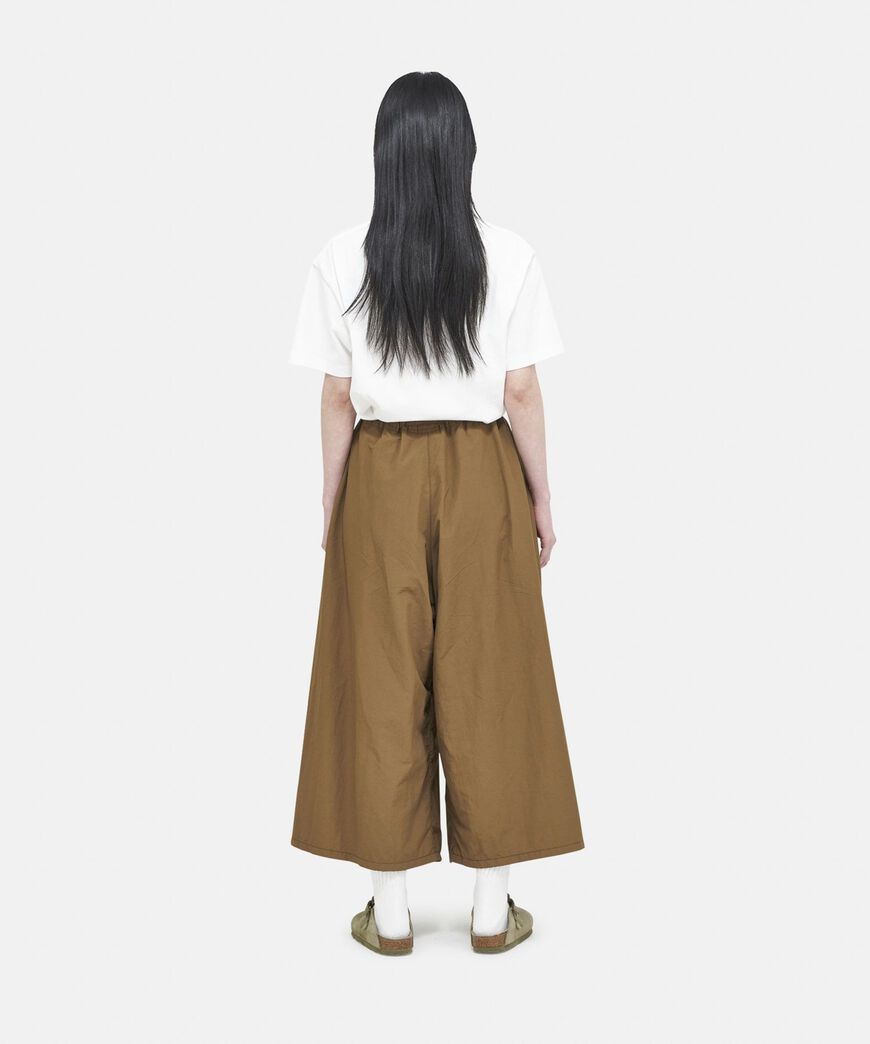 NYLON FLARE PANT,DEEP OLIVE, large image number 3