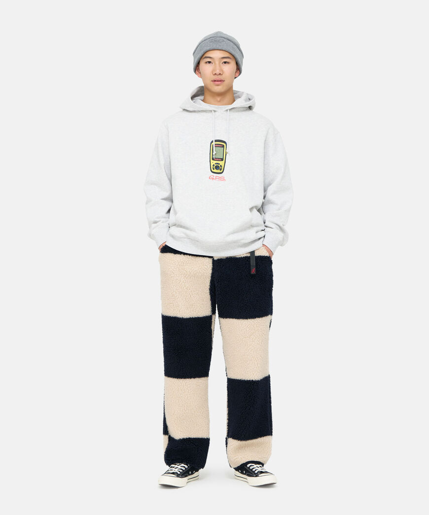 CHECKERED SHERPA PANT,NATURAL / NAVY CHECK, large image number 2