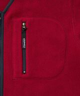 FLEECE CARDIGAN ZIP-UP,DEEP MAROON, small image number 13