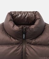 DOWN PUFFER VEST,DARK BROWN, small image number 9