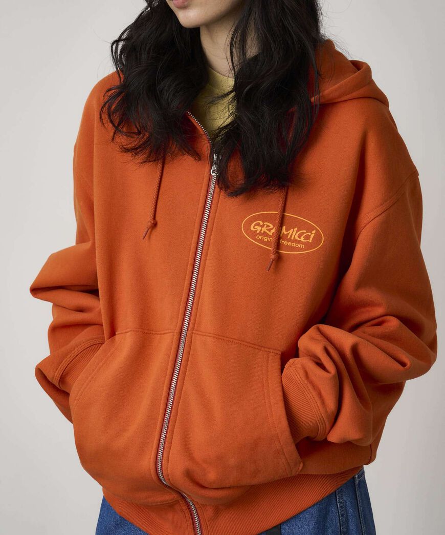 ORIGINAL FREEDOM ZIP HOODED SWEATSHIRT,BURNT ORANGE, large image number 5