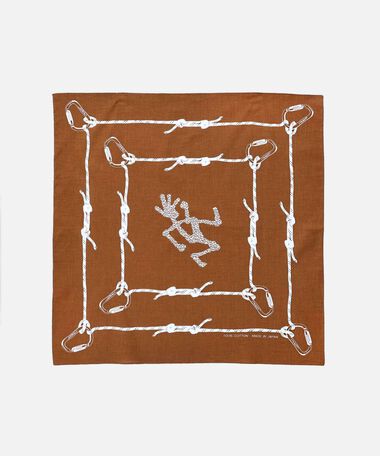 WESTERN CARABINER BANDANA,BROWN, medium