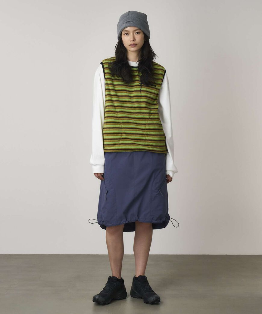 THERMAL FLEECE W'S PULLOVER,CHARTREUSE STRIPE, large image number 2