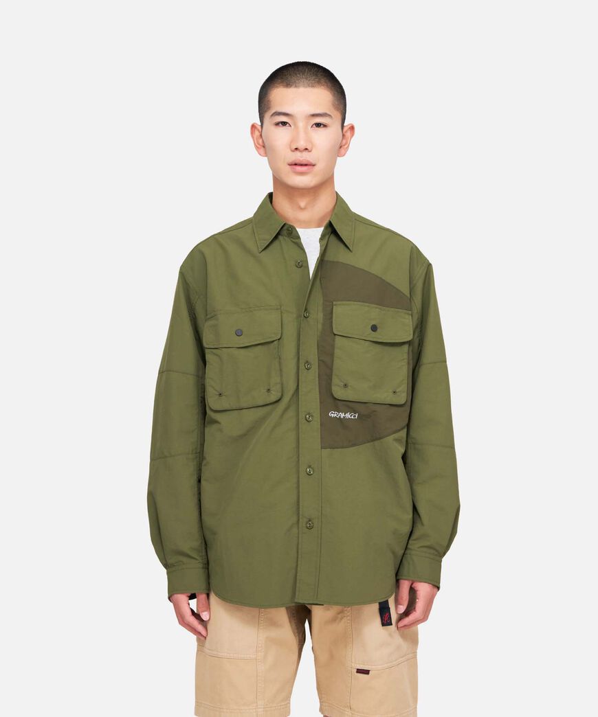 NYLON BRENTWOOD SHIRT,OLIVE, large image number 5