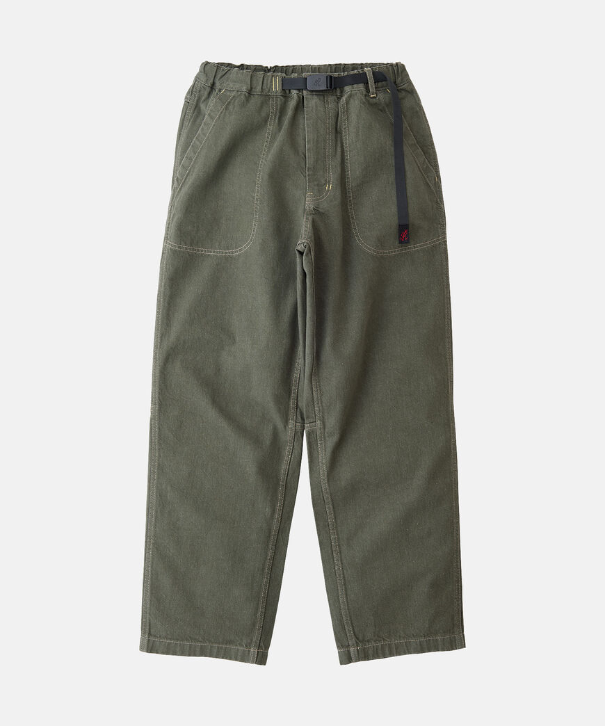 JAPANESE SLUB DENIM PANT,DARK SAGE, large image number 0