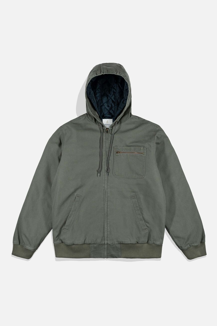 CANVAS WORK JACKET,OLIVE, large image number 0