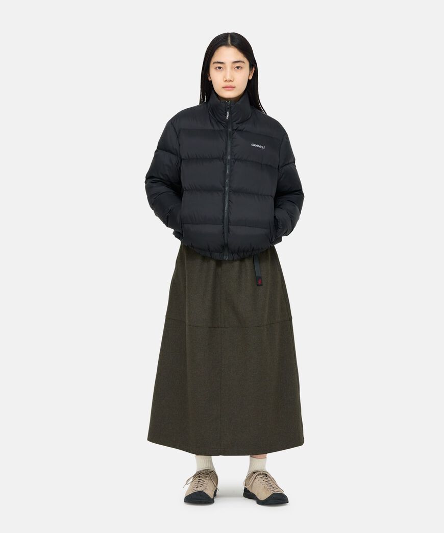 DOWN PUFFER JACKET,DARK BROWN, large image number 1