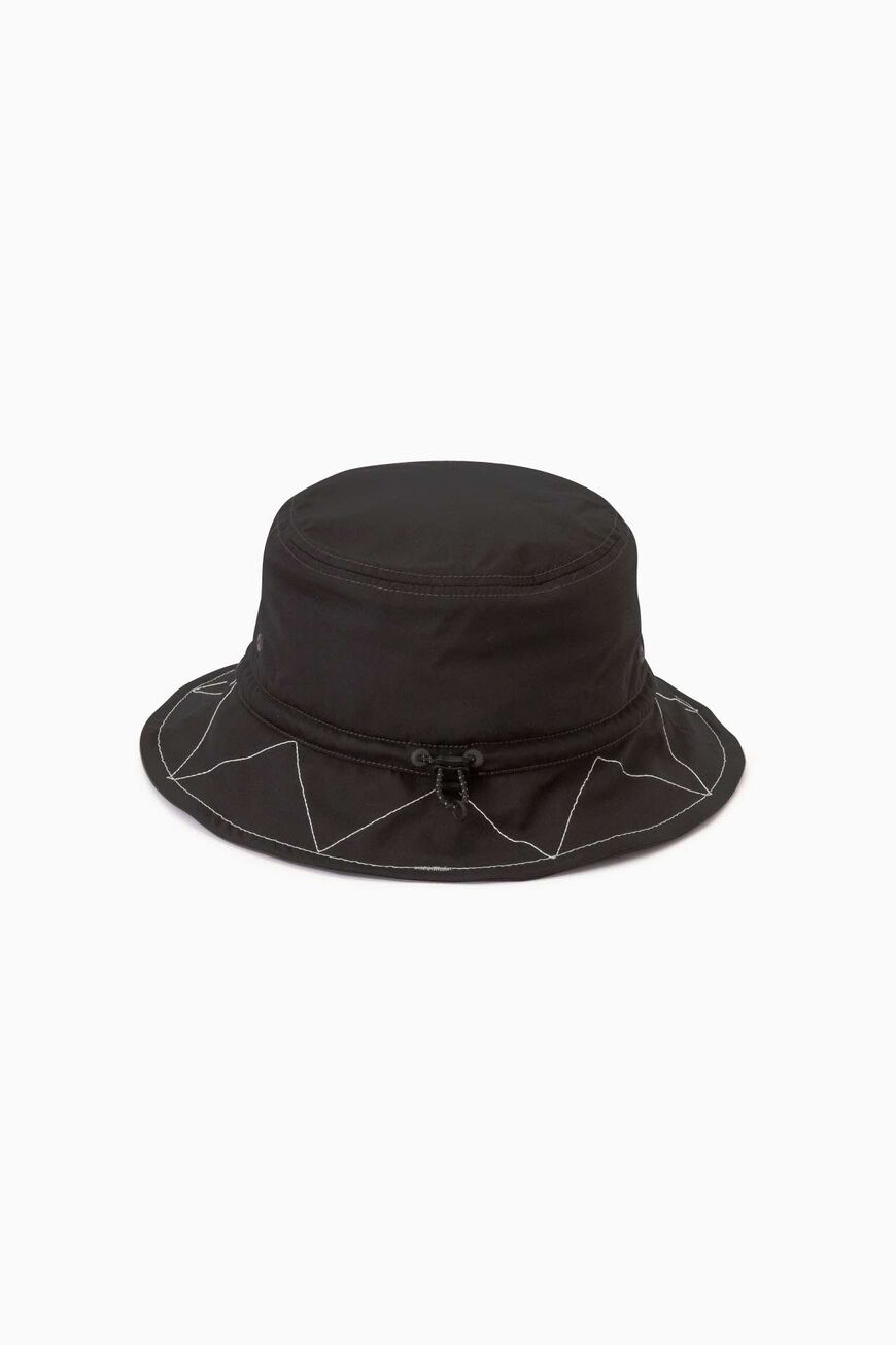 ZIGZAG STITCH HAT,BLACK, large image number 1
