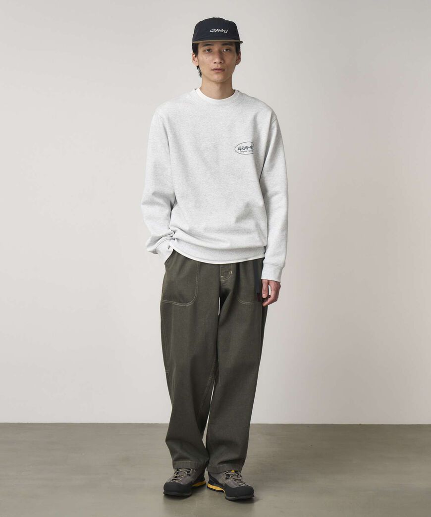 JAPANESE SLUB DENIM PANT,DARK SAGE, large image number 1