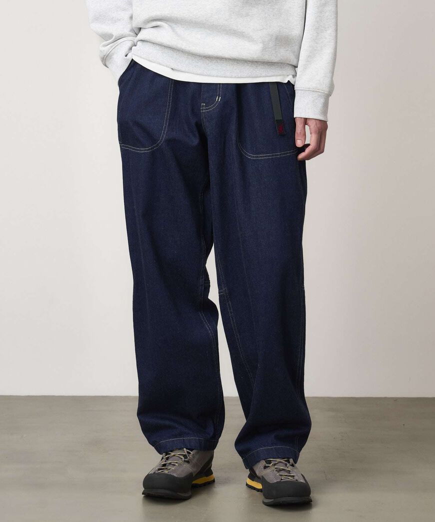 JAPANESE SLUB DENIM PANT,INDIGO, large image number 2